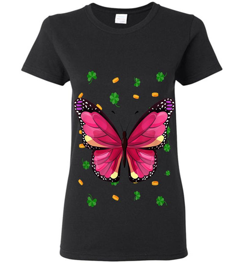 Butterfly St Patrick'S Day Irish Lovers Boys Girls S Womens T-Shirt