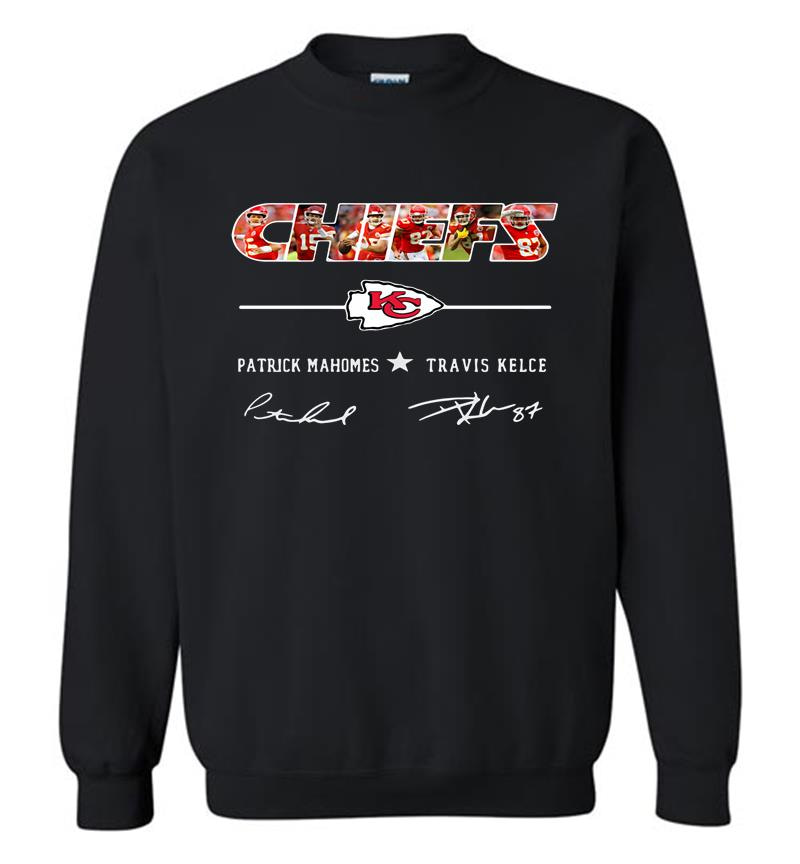 Chiefs Patrick Mahomes And Travis Kelce Signature Sweatshirt