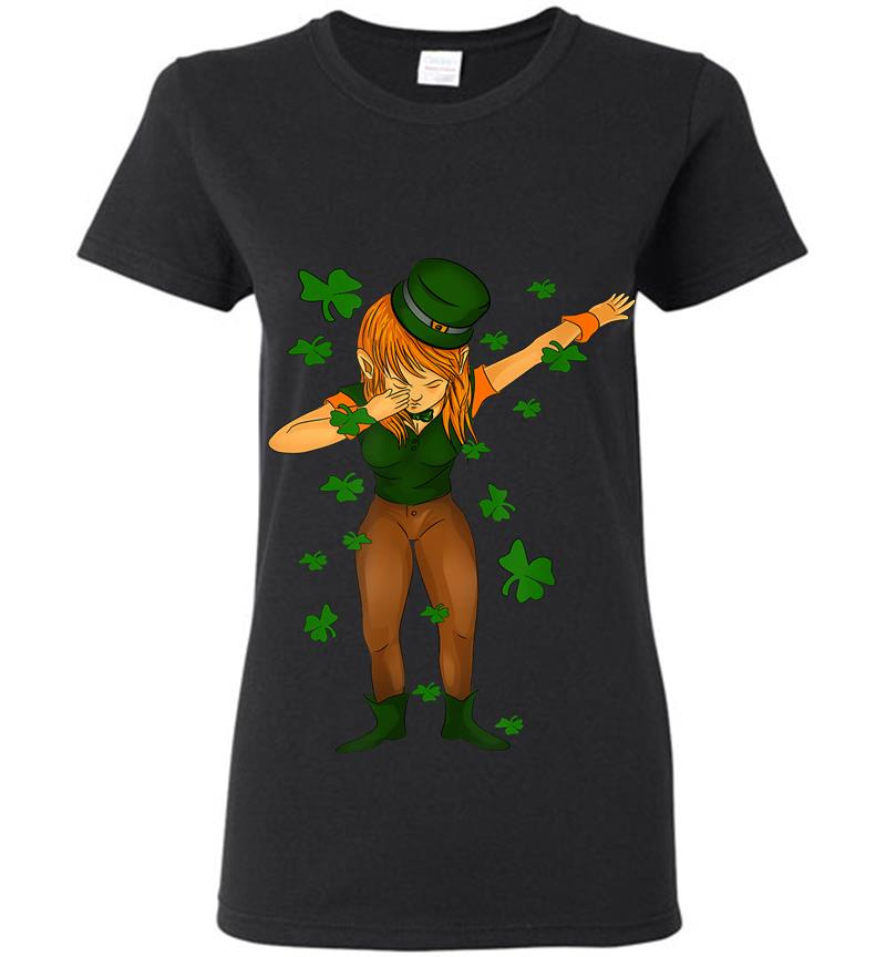 Dabbing Leprechaun St. Patricks Day For Kids Womens T-Shirt