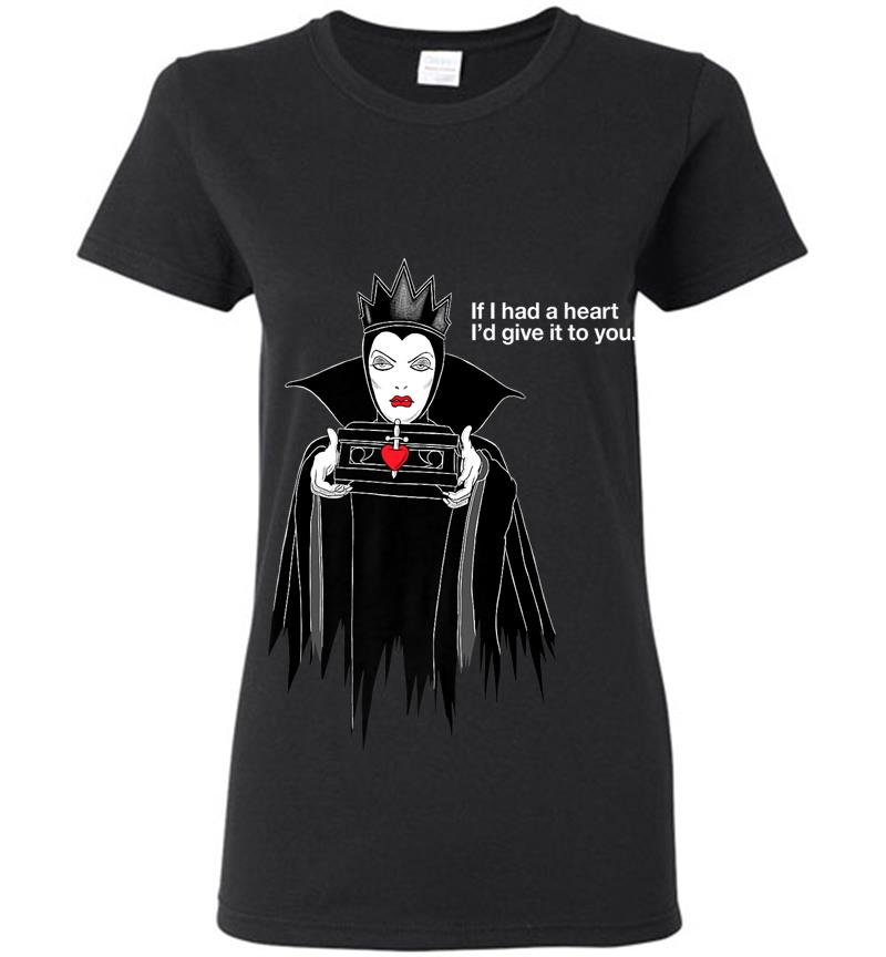 Disney Villains Evil Queen If I Had A Heart Premium Womens T-shirt