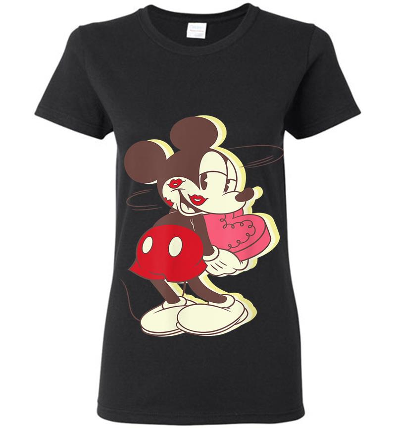 Disney Vintage Mickey Mouse Dizzy Love Womens T-shirt