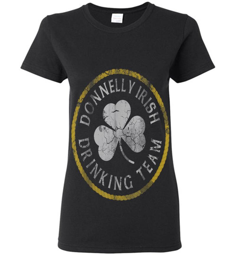 Donnelly Irish Drinking Team St Patricks Day Family Surname Womens T-Shirt