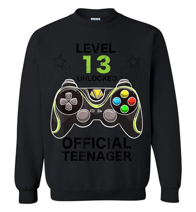 Funny Level 13 Unlocked Official Nager Cool Birthday Sweatshirt