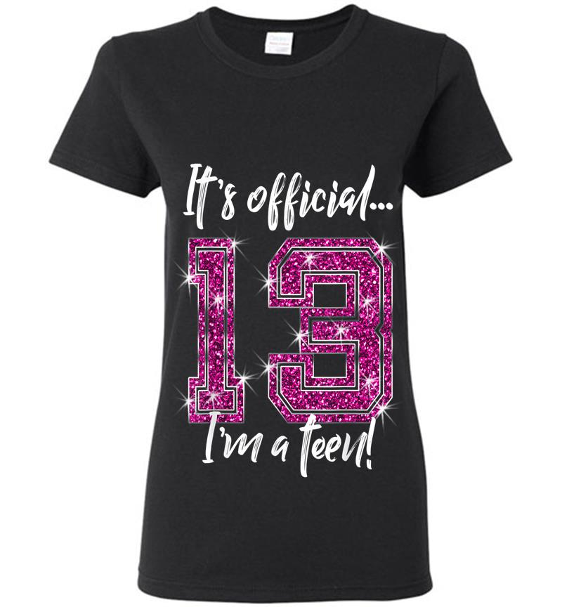 Funny Official 13th Birthday For Ns Womens T-shirt
