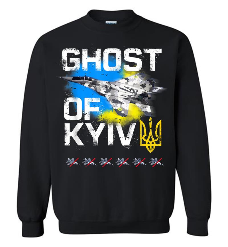 Ghost Of Kyiv Ukraine Fighter Jet Sweatshirt