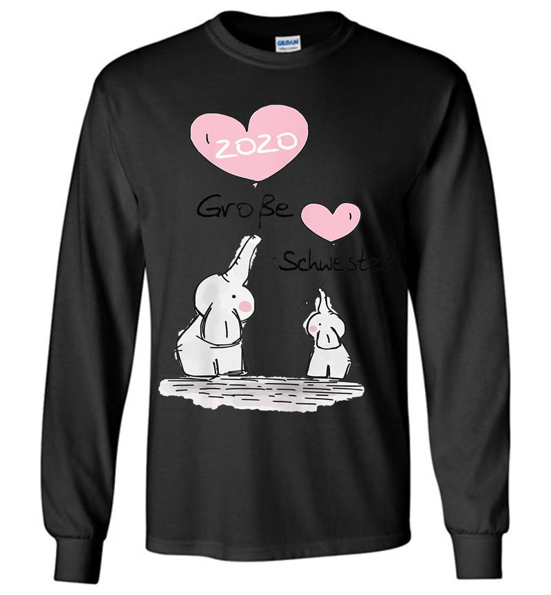 Groe Schwester 2020 Se Elefanten Geschenk Idee Geschwiste Long Sleeve T-Shirt
