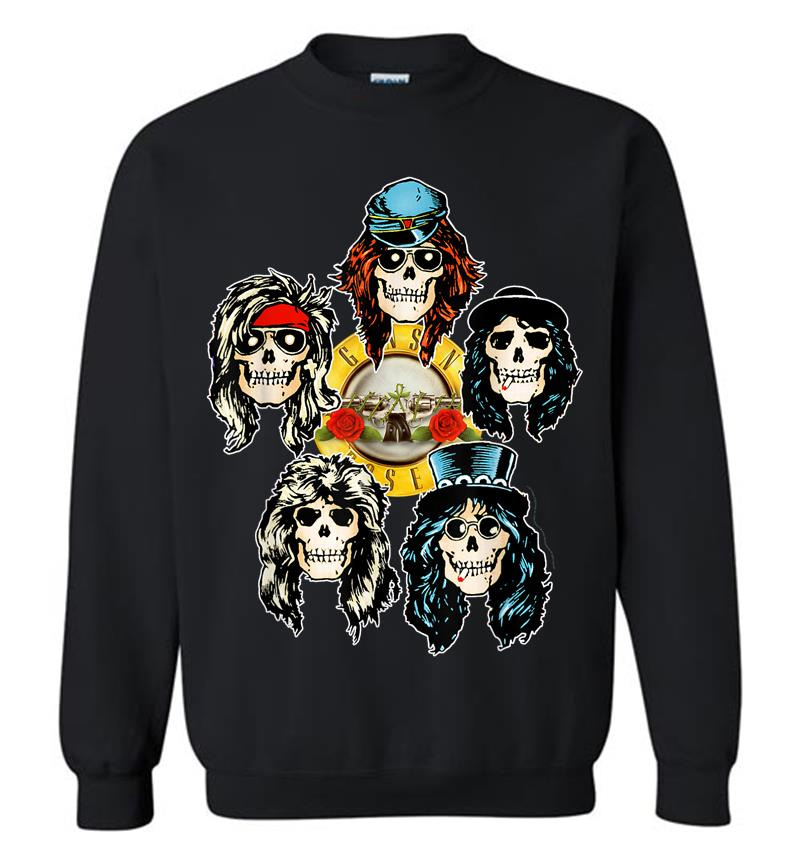 Guns N' Roses Official Skull Heads Sweatshirt