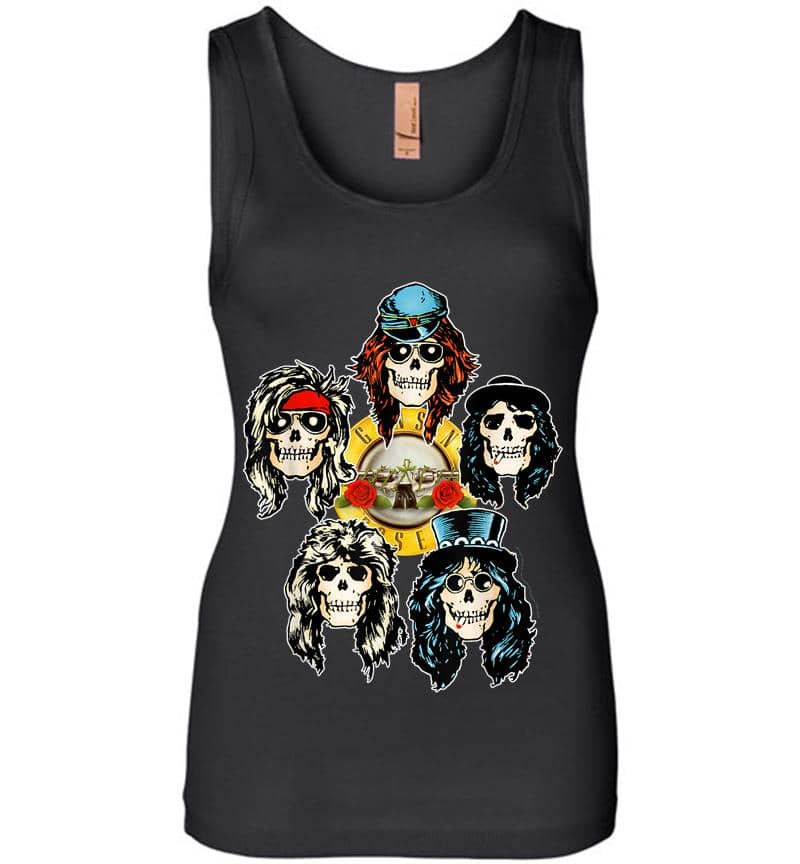 Guns N' Roses Official Skull Heads Womens Jersey Tank Top