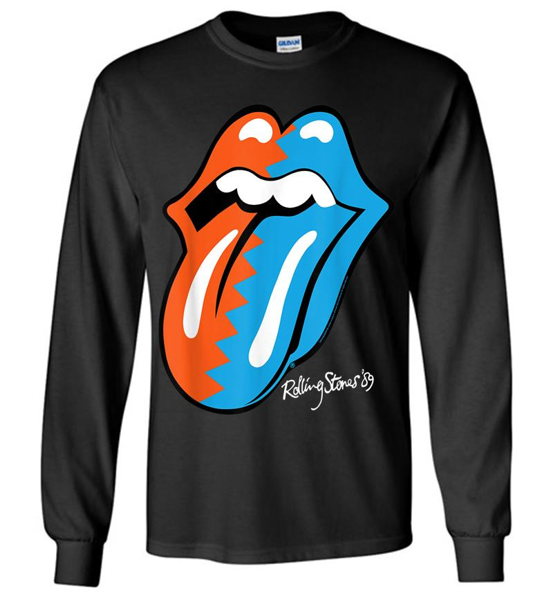 Herren The Rolling Stones Zig Zag 89 Tongue Long Sleeve T-Shirt