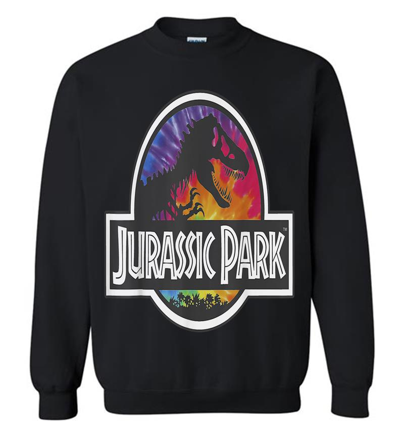 Jurassic Park Classic Logo Tie Dye Graphic Sweatshirt