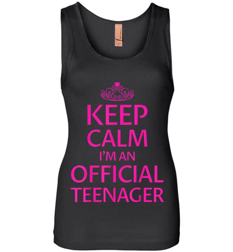 Keep Calm I'm An Official Nager Girls 13th Birthday Womens Jersey Tank Top