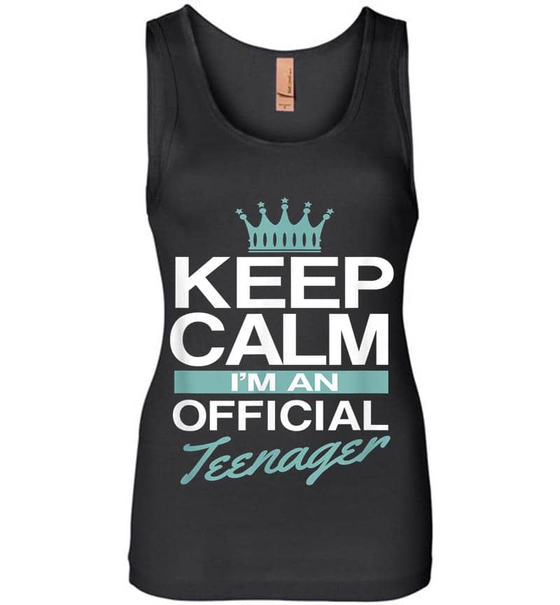 Keep Calm I'm Official Nager Funny Girl Womens Jersey Tank Top