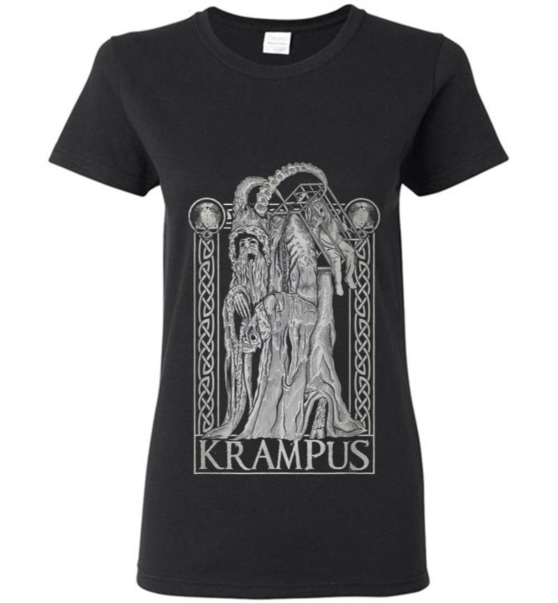 Krampus Gruss Von Krampus Dark Gothic Christmas Women T-Shirt