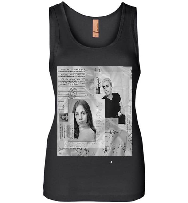 Lady Gaga Official Joanne White Photo Womens Jersey Tank Top