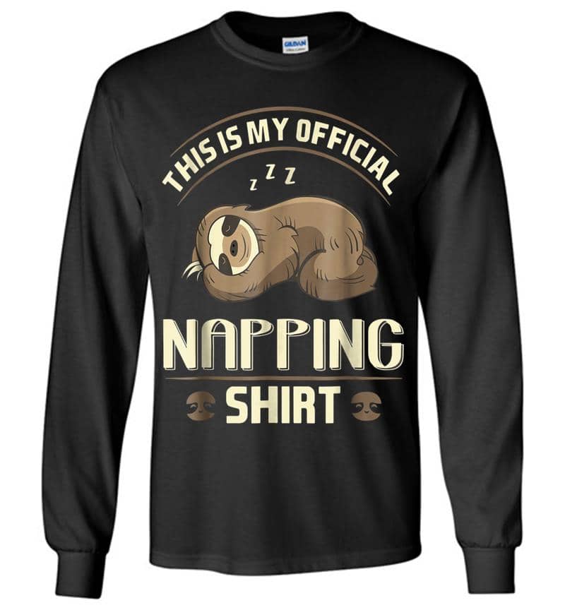 Lazy Baby Sloth Official Napping Long Sleeve T-shirt