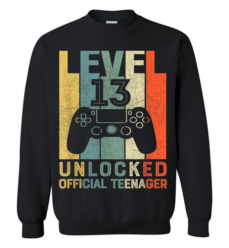 Level 13 Unlocked Official Nager 13 Birthday Sweatshirt