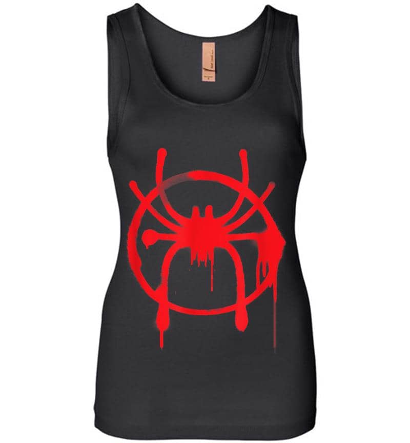 Marvel Spider-man Into The Spider-verse Red Icon Womens Jersey Tank Top