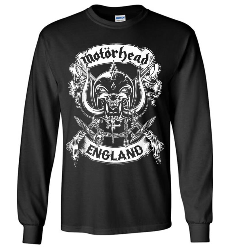 Motrhead England Crossed Swords Long Sleeve T-Shirt