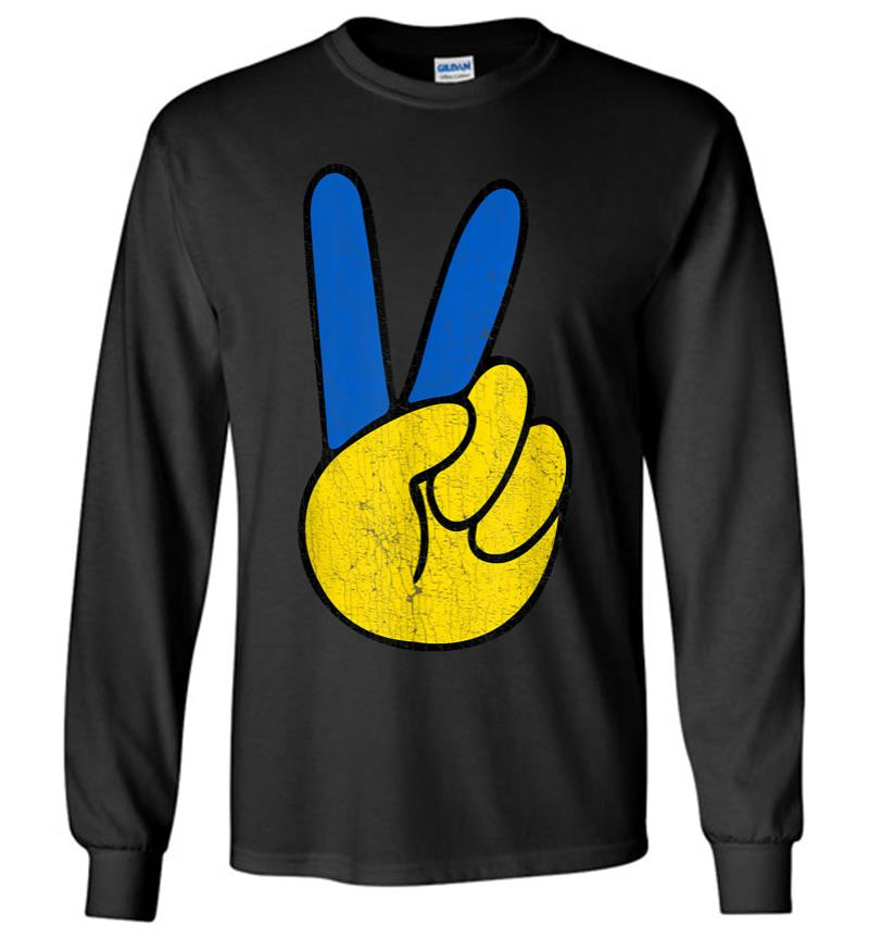 Peace Ukraine Vintage Long Sleeve T-Shirt