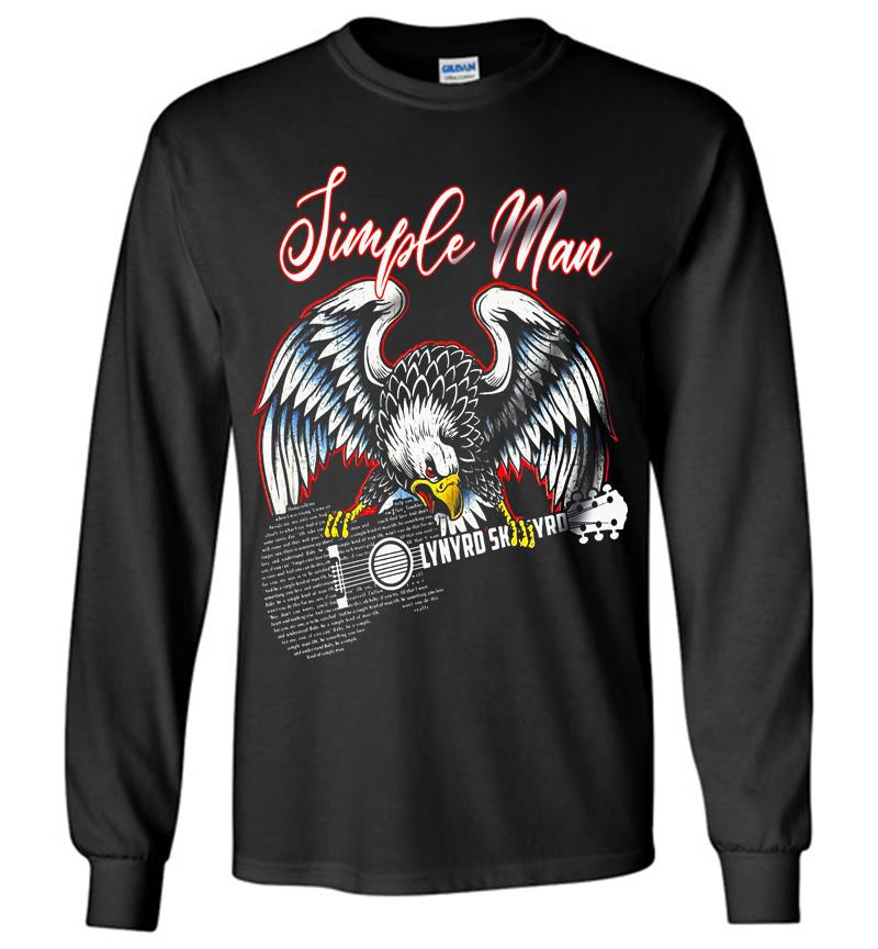 Simple Man Love Lynyrd Skynyrd Rock Band Guitar Long Sleeve T-Shirt