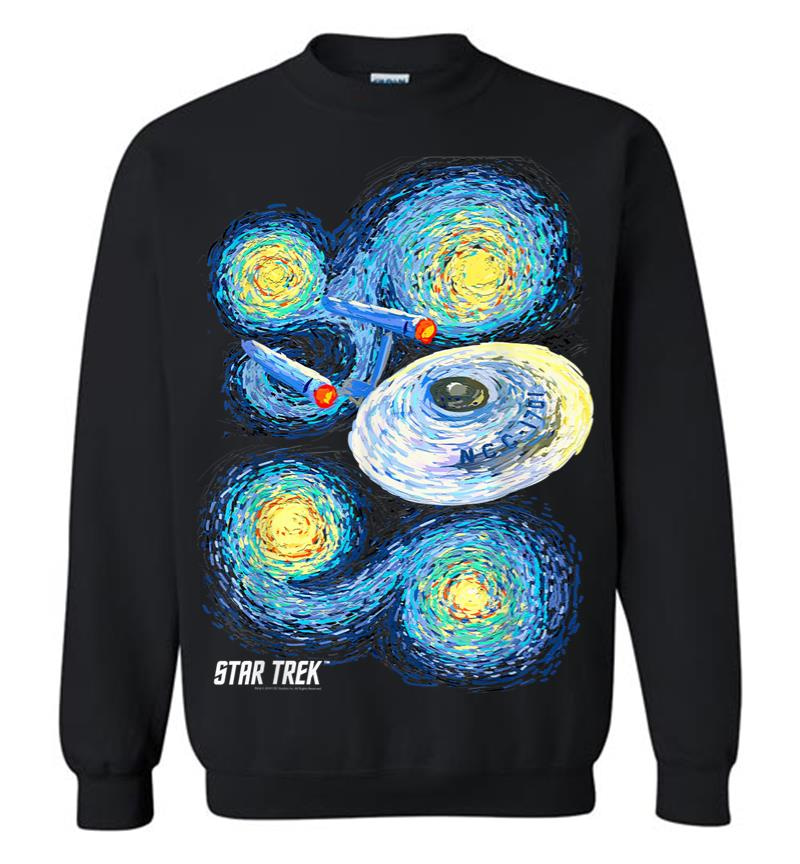 Star Trek Original Series Starry Night Paint Sweatshirt