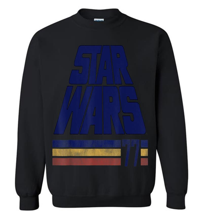 Star Wars Classic Retro Slanted Logo Striped '77 C1 Sweatshirt