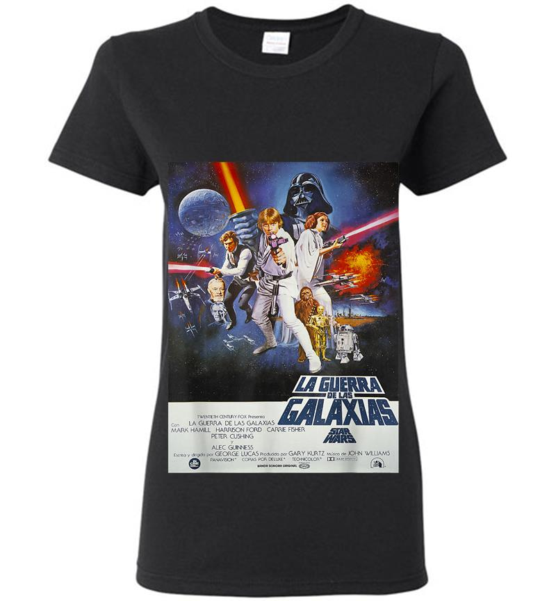 Star Wars Spanish Movie Poster Womens T-Shirt