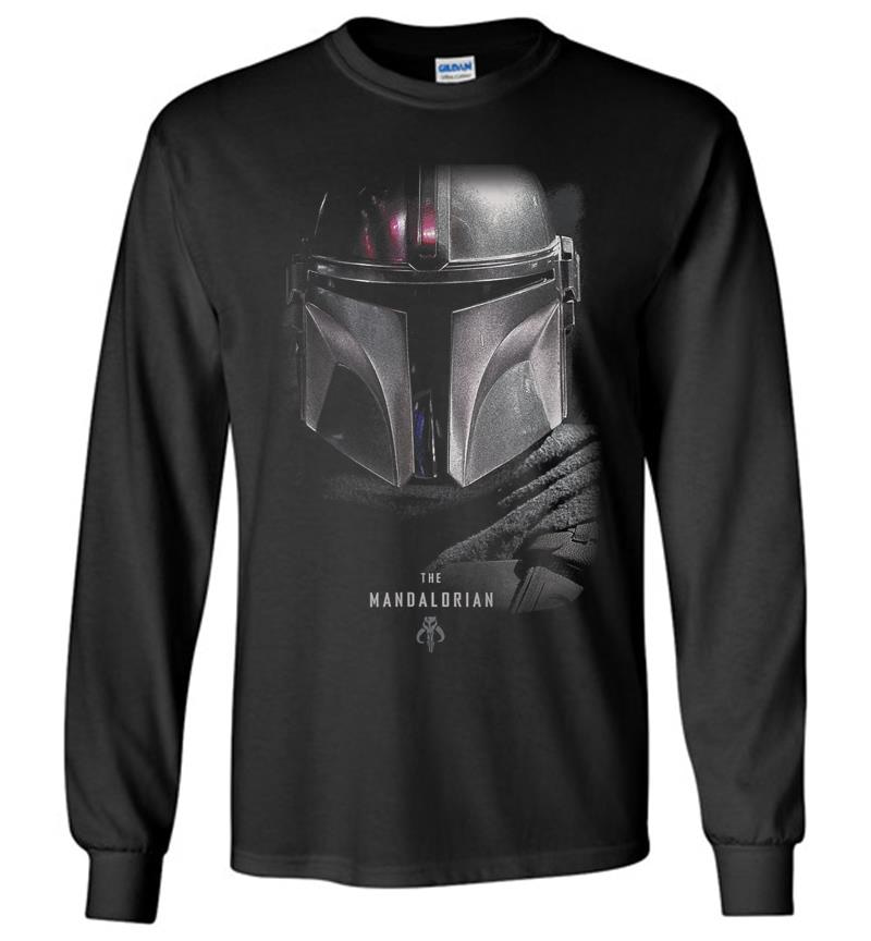 Star Wars The Mandalorian Dark Portrait Long Sleeve T-shirt