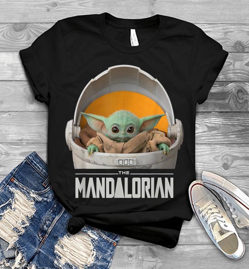 Star Wars The Mandalorian The Child Floating Pod Mens T-shirt