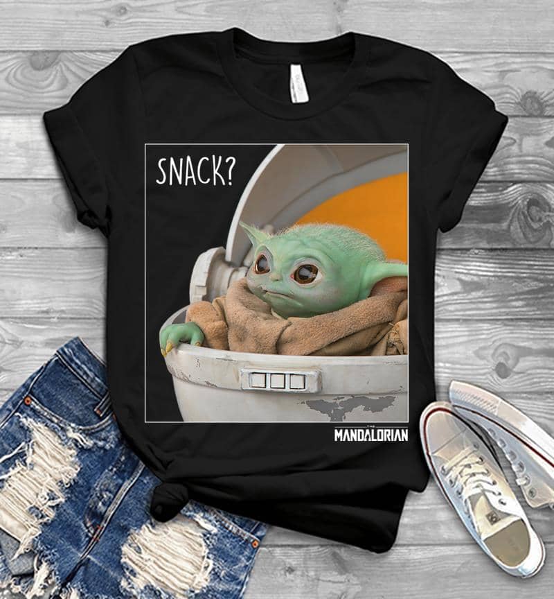 Star Wars The Mandalorian The Child Snack Time Premium Mens T-shirt