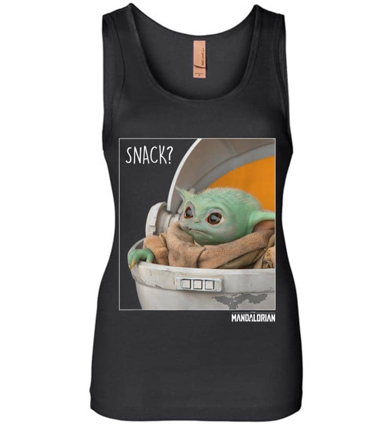 Star Wars The Mandalorian The Child Snack Time Women Jersey Tank Top
