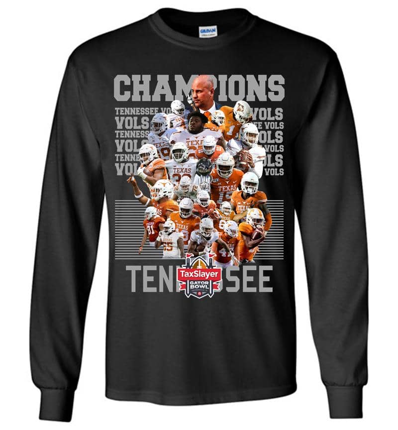 Tennessee Volunteers Football Champions Taxslayer Gator Bowl Long Sleeve T-Shirt