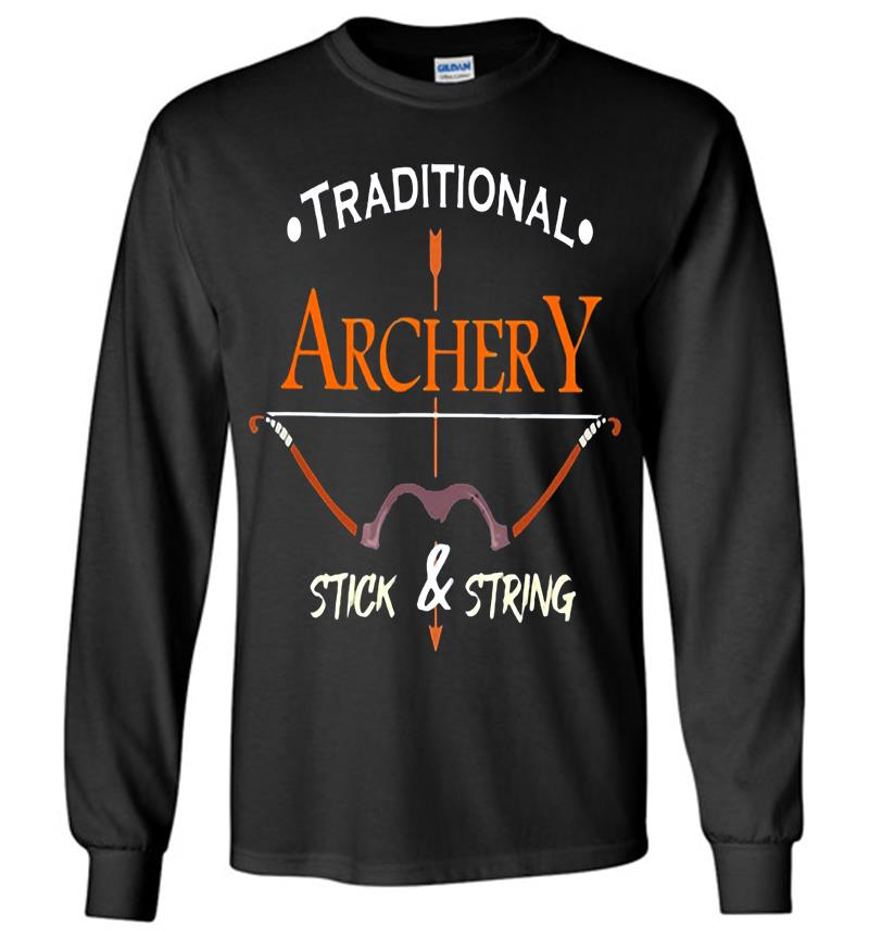 Traditional Archery Stick And String Long Sleeve T-Shirt