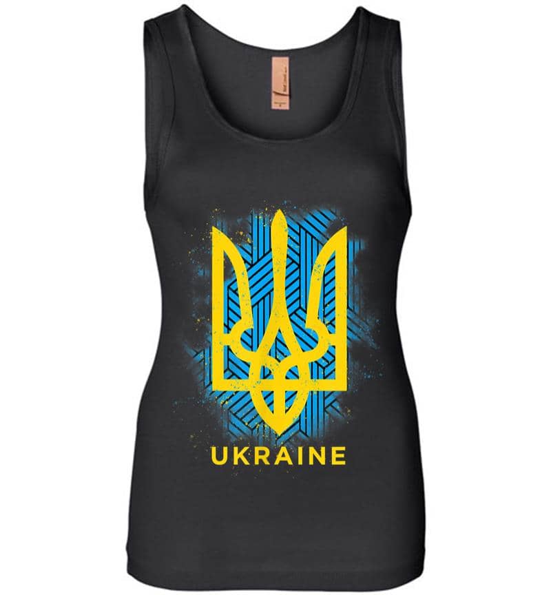 Ukraine Flag Symbol Women Jersey Tank Top
