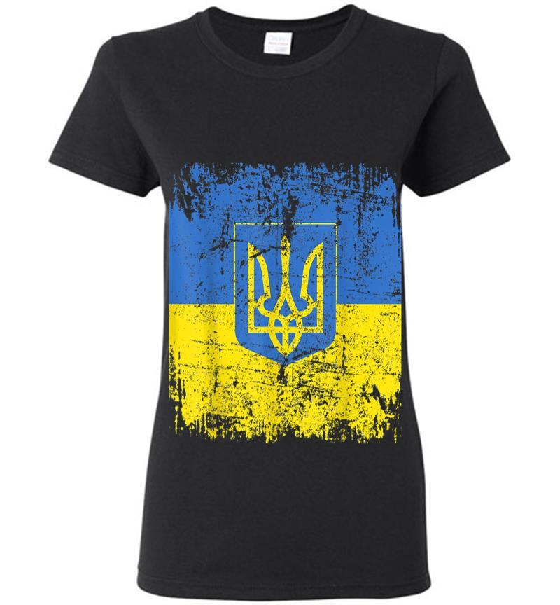 Ukraine Flag Vintage Men Women Kids Ukraine Women T-shirt