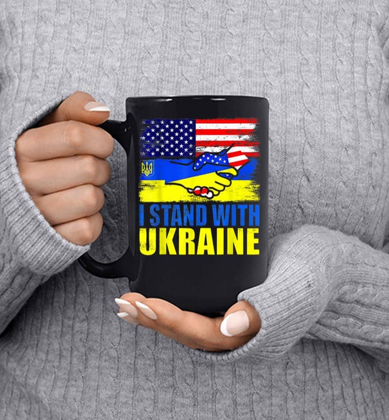 Ukraine I Stand With Ukraine Ukrainian Flag Support Mug