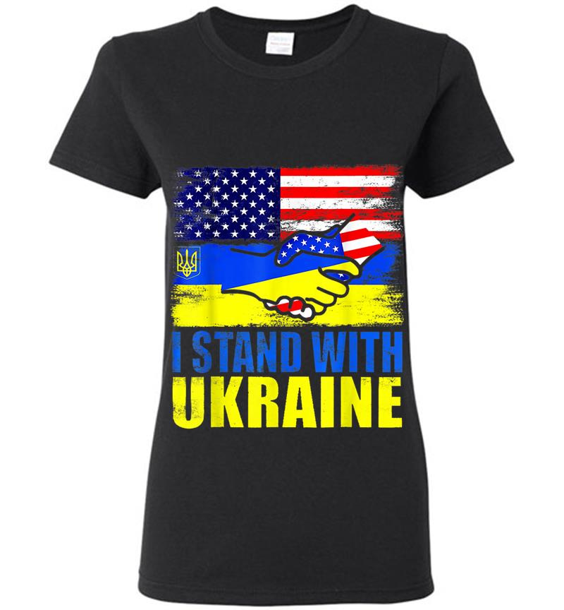 Ukraine I Stand With Ukraine Ukrainian Flag Support Women T-shirt