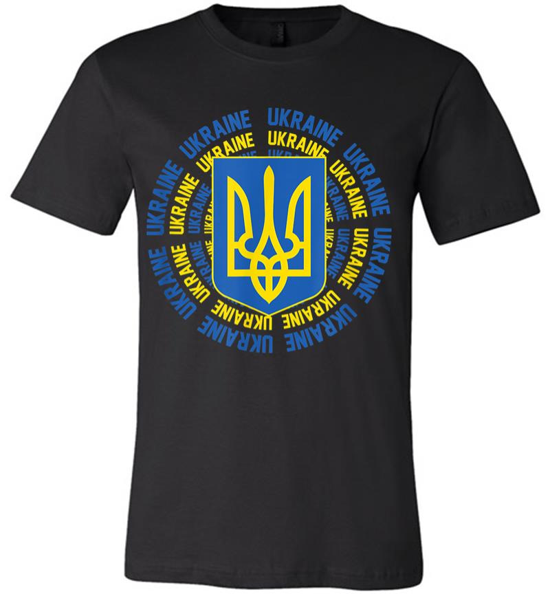 Ukrainian Flag Vintage Heritage Premium T-shirt