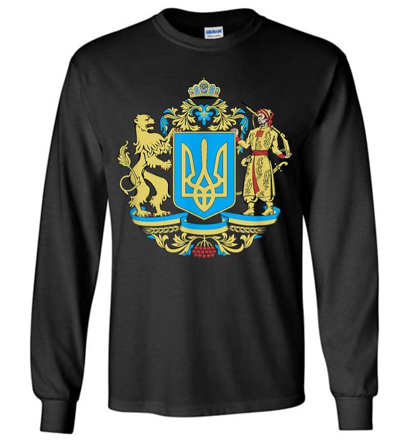 Ukrainian Symbols Ukraine Flag Gift For Ukrainians Long Sleeve T-shirt