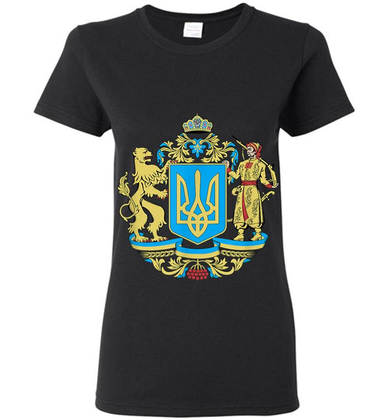 Ukrainian Symbols Ukraine Flag Gift For Ukrainians Women T-shirt