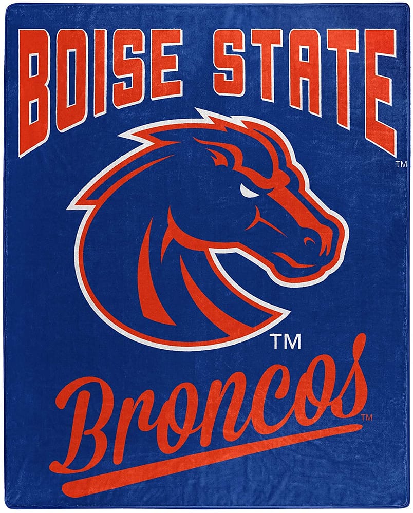 Alumni Silk Touch Throw Blanket Boise State Broncos Fleece Blanket