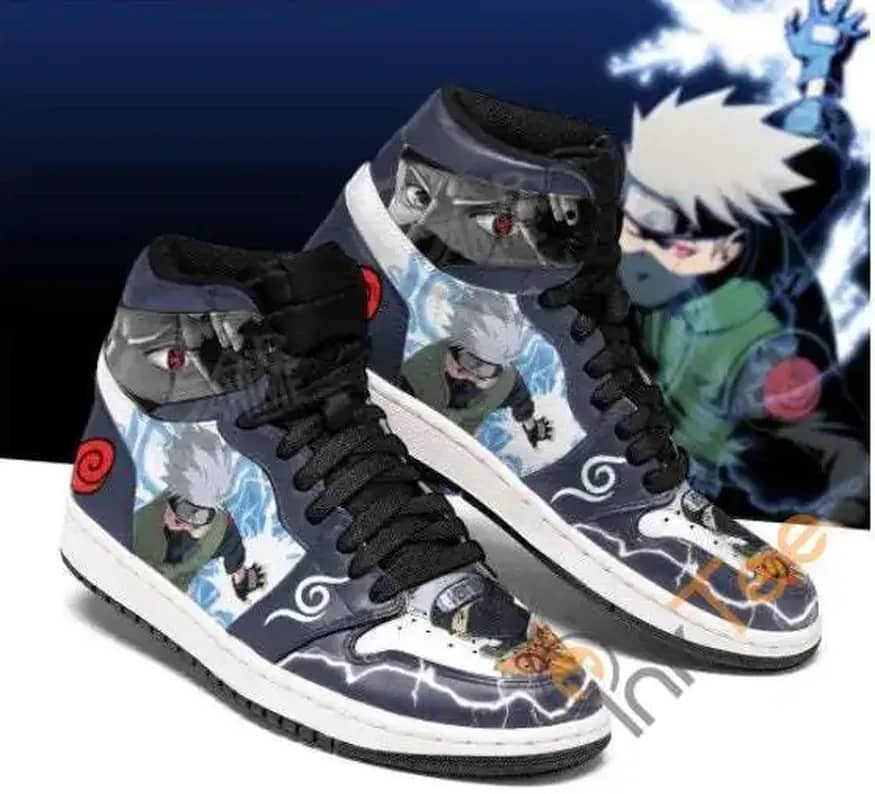 Kakashi Lightning Custom Japanese Aesthetic Animated Manga Air Jordan Shoes