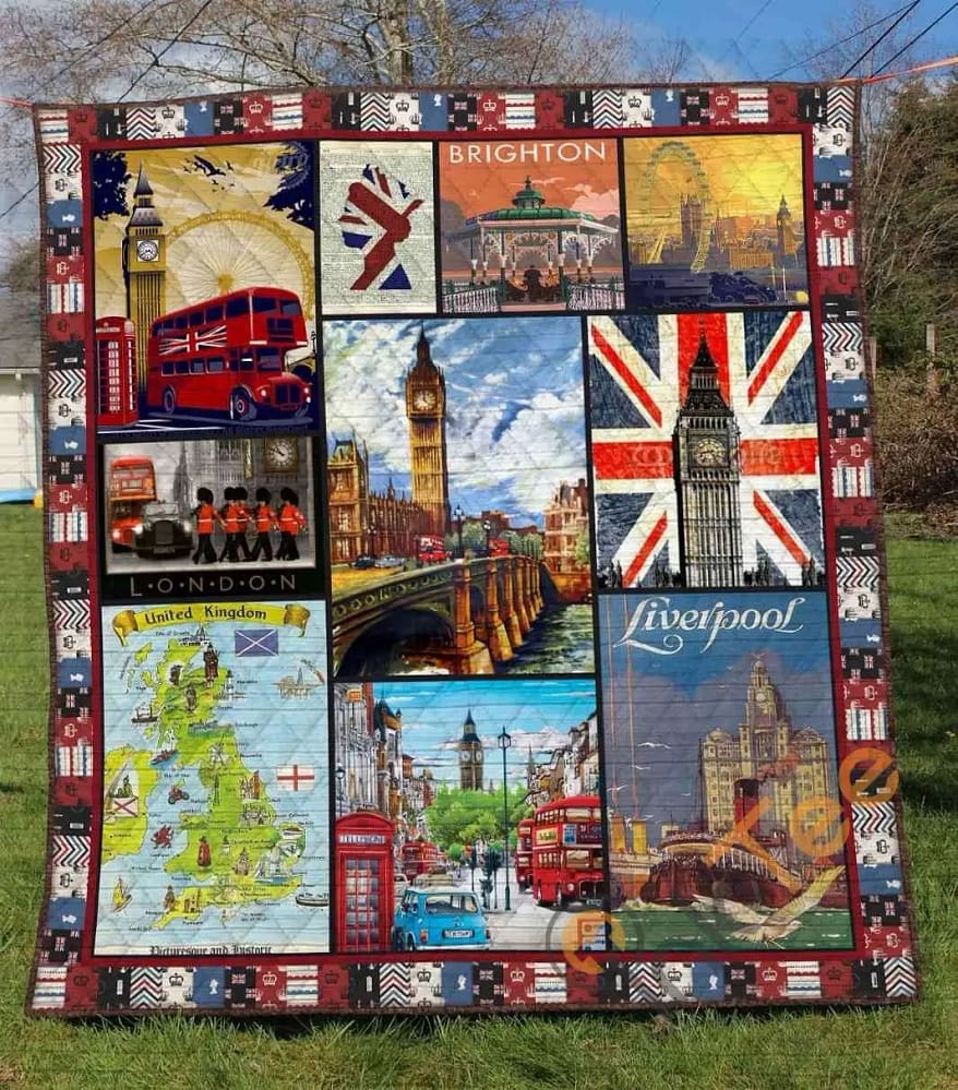 United Kingdom 2  Blanket Th1607 Quilt