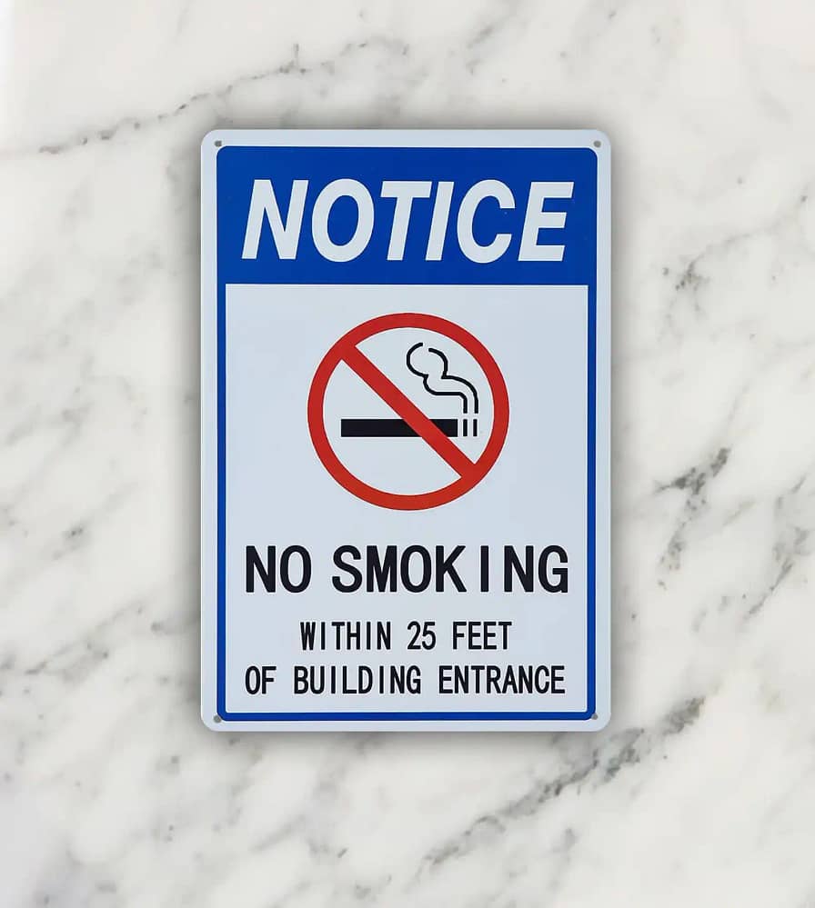 Personalise No Smoking Home Decor Paiting Metal Sign