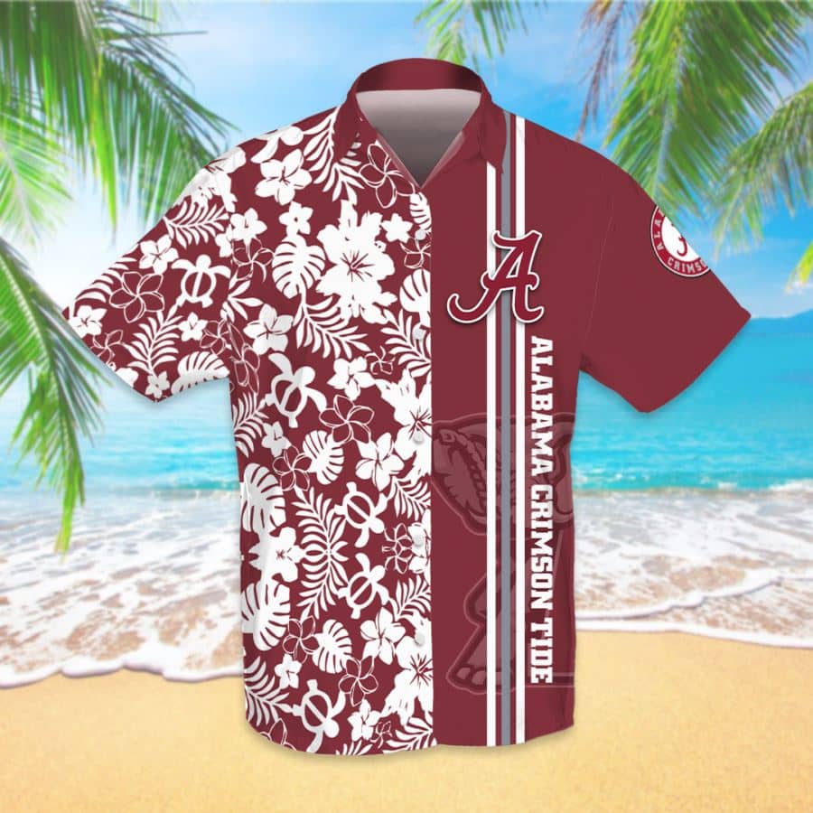 Alabama Crimson Tide Custom No12 Hawaiian Shirts