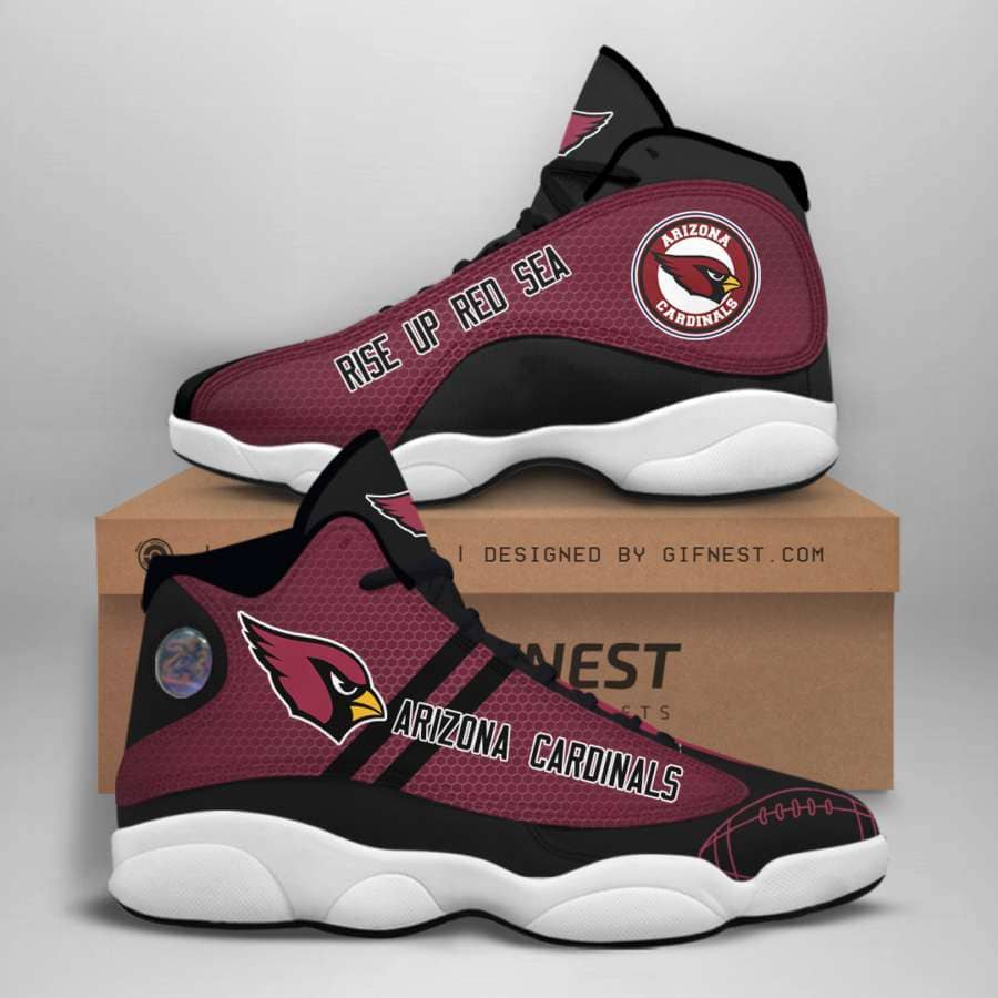 Arizona Cardinals Custom No13 Air Jordan Shoes