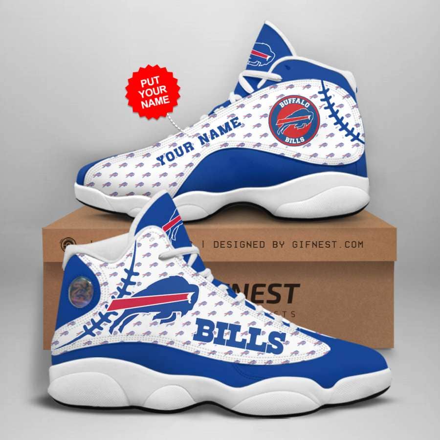 Buffalo Bills Custom No20 Air Jordan Shoes