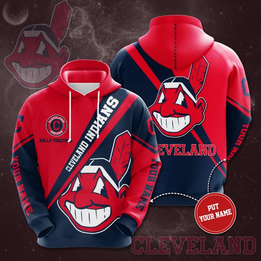 Personalized Cleveland Indians No473 Custom Hoodie 3D