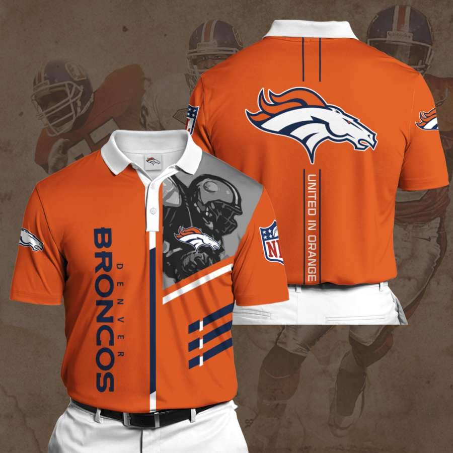 Personalized Denver Broncos No25 Polo Shirt