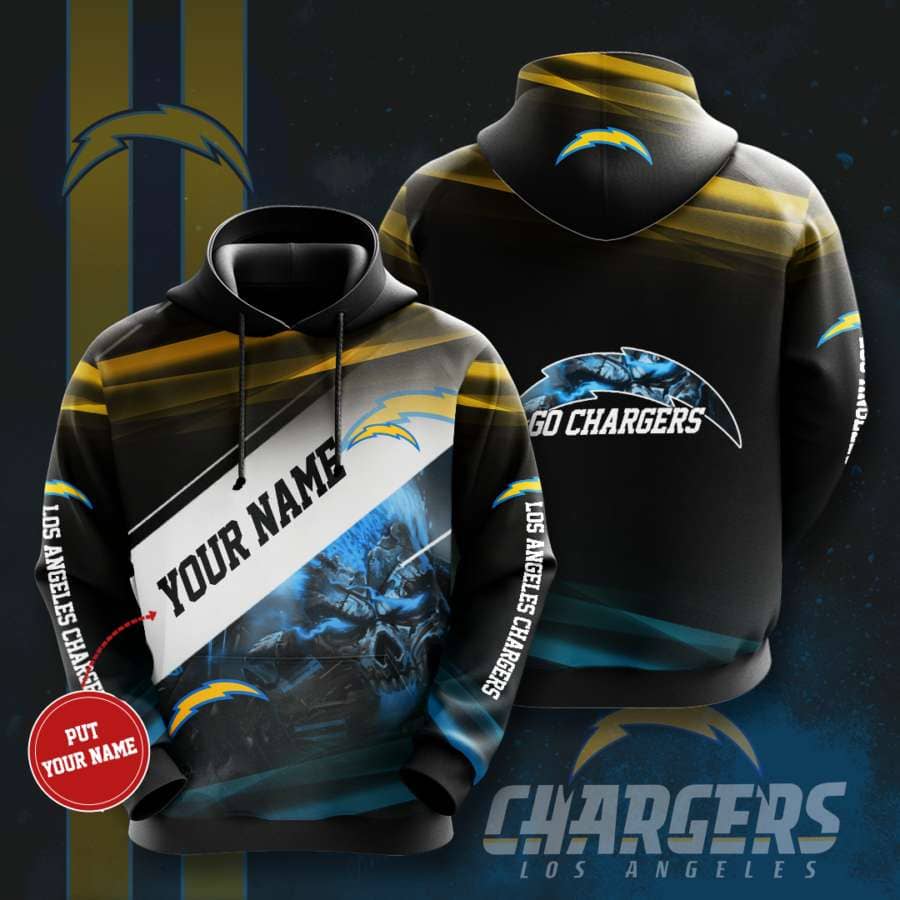 Personalized Los Angeles Chargers No1034 Custom Hoodie 3D